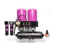 Tsunami 17 CFM (5Hp) Wall Mounted 21999-1105-T Pure-5 Series Desiccant Air Dryer 120v with 1 Gallon Tank, PN: 21999-1105T