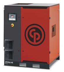 Chicago Pneumatic CPVSd 40 - 40hp Variable Speed Rotary Screw Air Compressor, Base Mount, 35-193 ACFM @ 100 PSI, 460V/3Ph