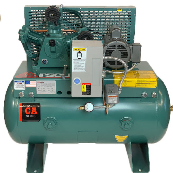 FS Curtis 6SJ7 - 3hp Climate Control Reciprocating Air Compressor, ES30 Pump, 7.5 ACFM @ 80 PSI, PN: FCC03S30H6S