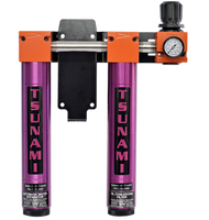 Tsunami - Air Filtration Package #4 water separator and oil coalescing filter with regulator (2-stage w/ regulator)
