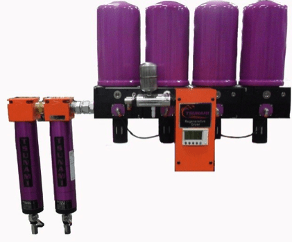 Tsunami Regenerative Dryer 120 CFM System  for 30hp Air Compressor PN: 21999-0730