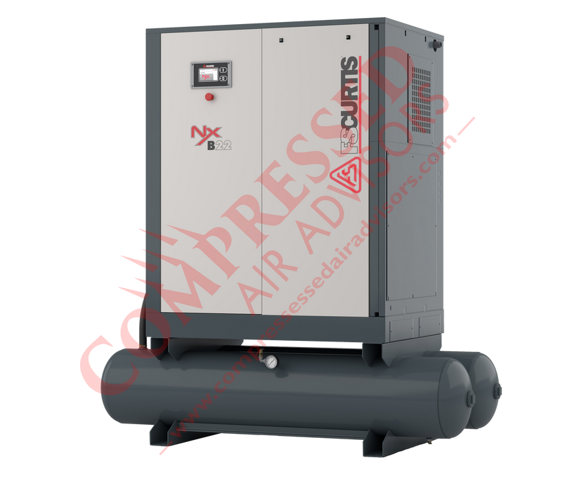 FS-Curtis NxB22 - 30hp Fixed Speed Rotary Screw Air Compressor, 120 Gallon Receiver Tank, 10 Year NxGen Warranty Available