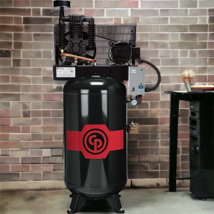 Chicago Pneumatic Reciprocating Two Stage Piston air Compressor