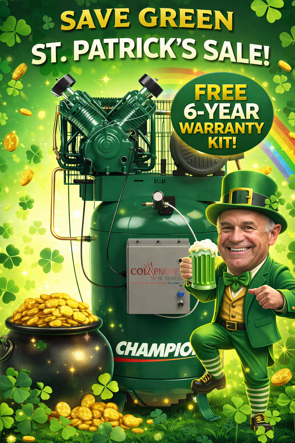 Champion “Save Green” St. Patrick’s Day Sale
