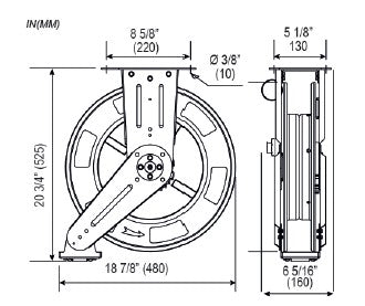 Samson 1400 Series Double Pedestal Arm Hose Reel
