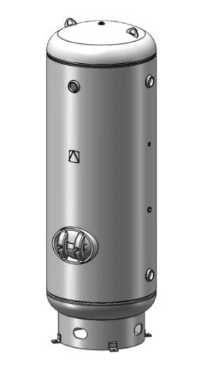 Manchester Tank – 660 Gallon Vertical Air Receiver, 165 PSI & 200 PSI