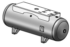 Manchester Tank 80 Gallon Horizontal Air Receiver with Top Plate – Part #302477