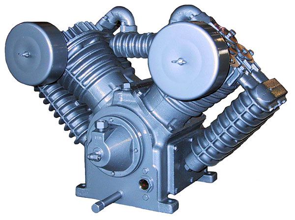 Saylor-Beall VT-745 - 7.5 hp Two Stage Reciprocating Air Compressor, 707 Pump,  26.2 CFM @ 175 PSI, 650 RPM