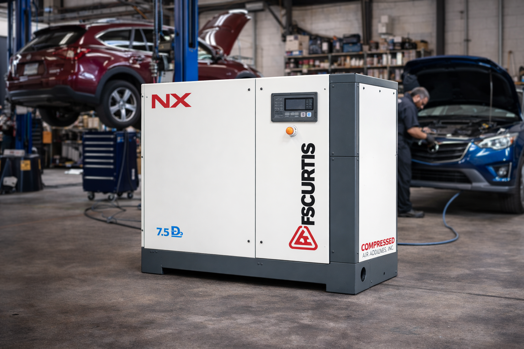 FS-Curtis NXB08 10 HP Rotary Screw Compressor w/ Dryer FS-Curtis NXB08 10 HP Rotary Screw Compressor w/ Dryer