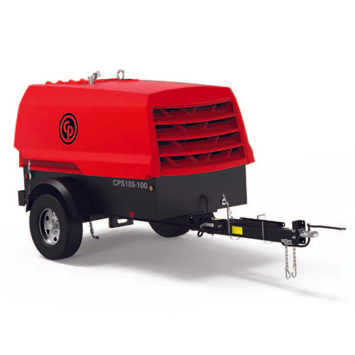 Chicago Pneumatic CPS 185-100 KoD - Rotary Screw Towable Air Compressor with Kohler KDI 1903 TCR, 180 CFM, PN: 8972422001