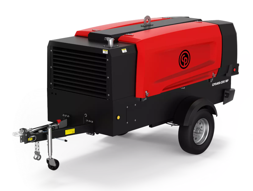 Chicago Pneumatic CPS 400-150 KoD - Rotary Screw Towable Air Compressor with Kohler 3404TCR 134 HP, PN: 8972422851