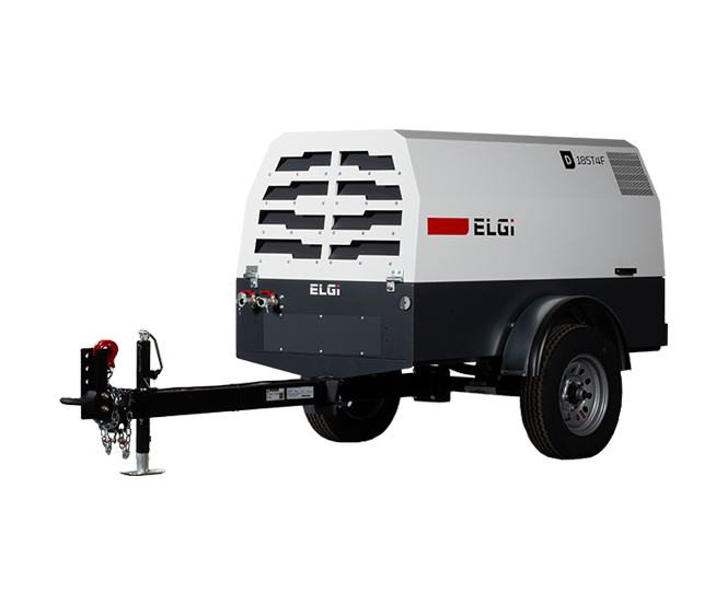 ELGi D185T4F portable diesel air compressor 185 CFM at 100 PSI