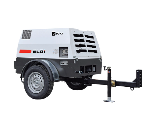 ELGi D90KA Portable Diesel Air Compressor 90 CFM 100 PSI Kubota Engine