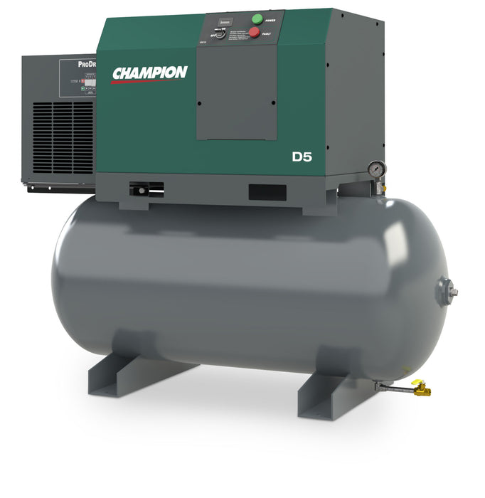 Champion D5 Air System – 5 HP Rotary Screw Compressor – 145 PSI