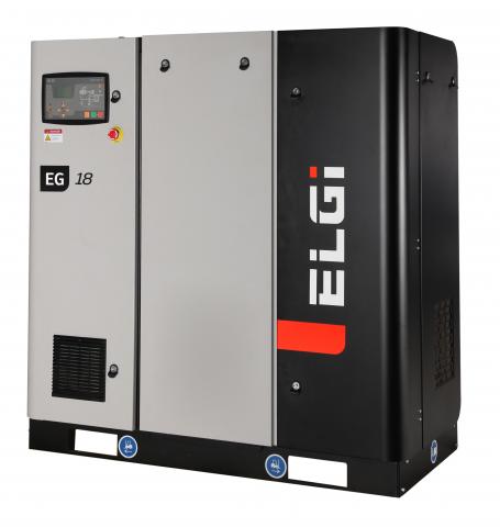 ELGi EG 18 Rotary Screw Air Compressor – 25 HP | Base Mount | Fixed Speed | 100–175 PSI Configurable