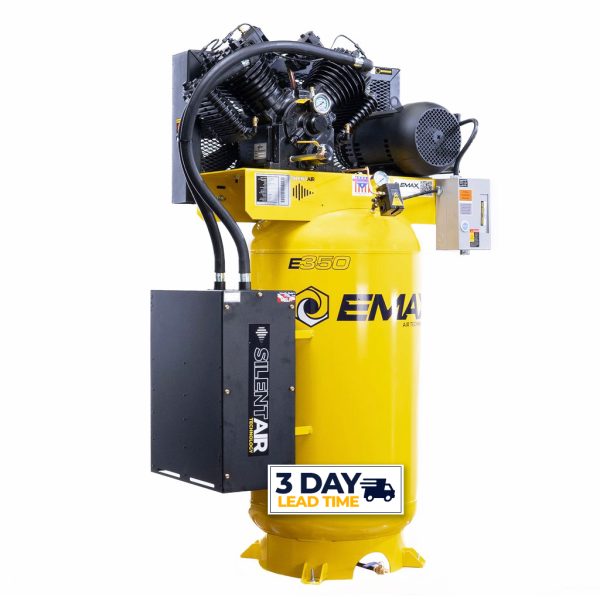 EMAX ES07V080V1 7.5 HP Silent Air | 31 CFM | 230V 1Ph | 80 Gal