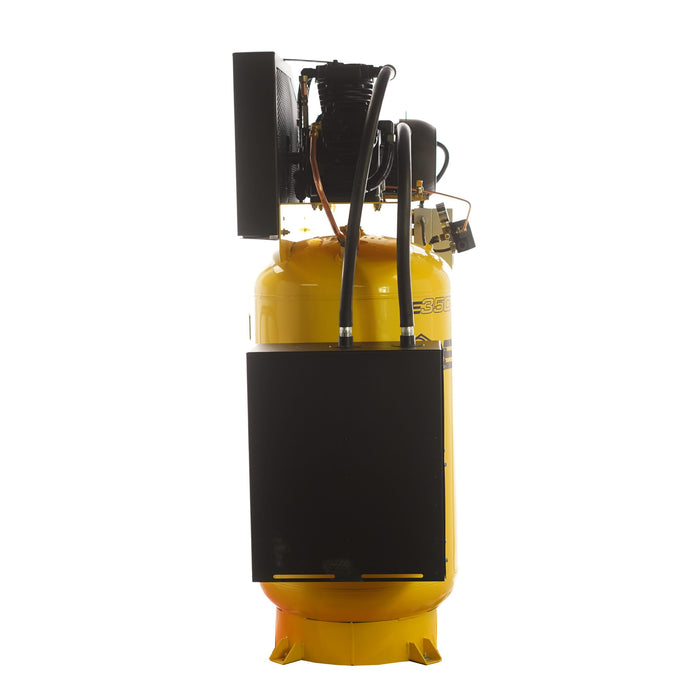 EMAX Silent Air ESS07V080Y1 – 7.5 HP Two-Stage Reciprocating Air Compressor, 26 CFM, 80-Gallon Vertical Tank, 230V/1Ph