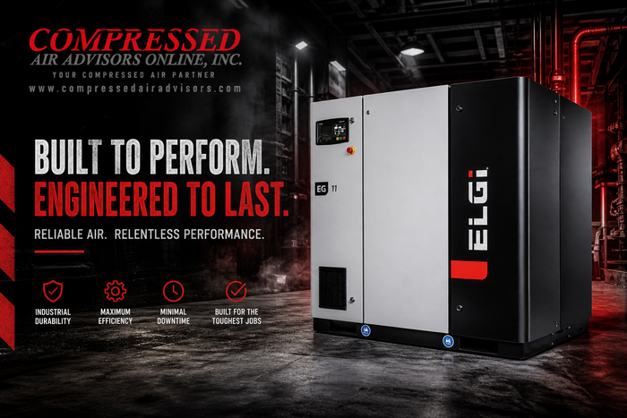 ELGi EG 11 15 HP Air Compressor 100–175 PSI Rotary Screw