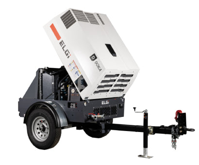 ELGi D90KA Portable Diesel Air Compressor – 90 CFM @ 100 PSI | Kubota Diesel Engine