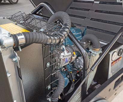 ELGi D90KA Portable Diesel Air Compressor – 90 CFM @ 100 PSI | Kubota Diesel Engine