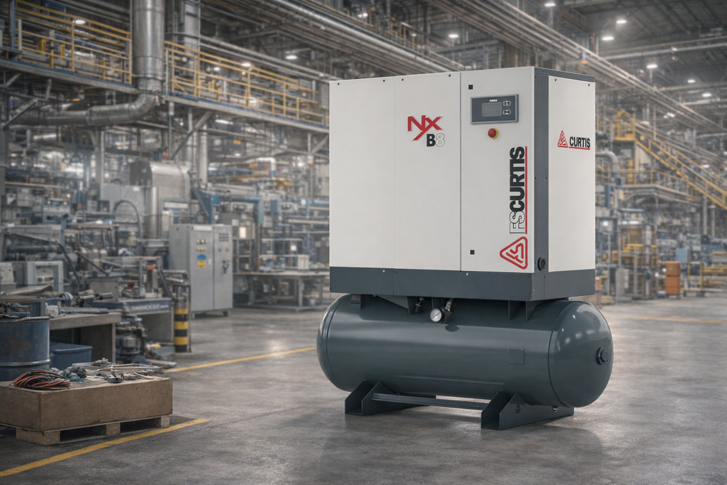 FS-Curtis NXB15 Ultrapack – 20 HP Rotary Screw Air Compressor with Integrated Dryer