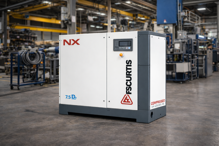 FS-Curtis NXB15 20 HP Rotary Screw Air Compressor | Base Mounted