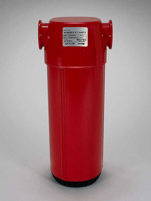 Keltec 1", 176 CFM, Compressed Air Water Separator, Float Drain, PN: KWS176-NPT