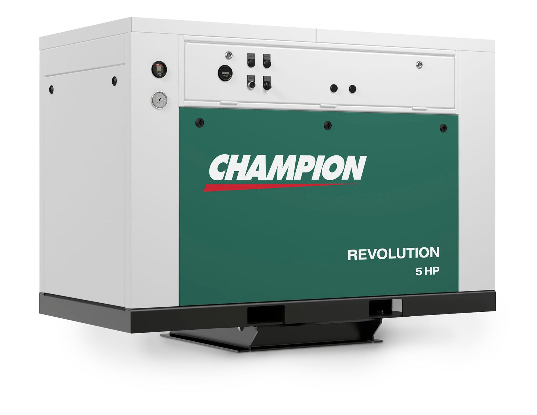 App7 Compressor Champion BQR7F Revolution 7.5hp Quiet Enclosed Reciprocating Air Compr ...