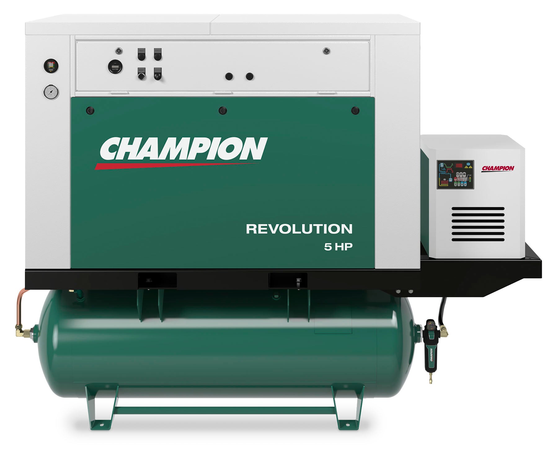 Champion HQR7F-8 Revolution 7.5hp Quiet Enclosed Reciprocating Air Com ...