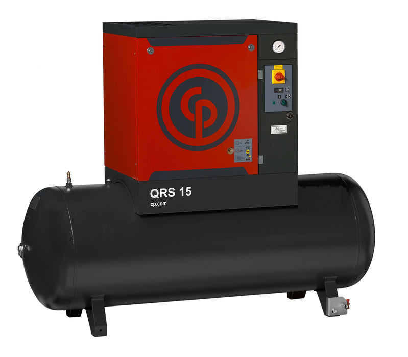 Chicago Pneumatic QRS 15 125 TM tank-mounted rotary screw air compressor