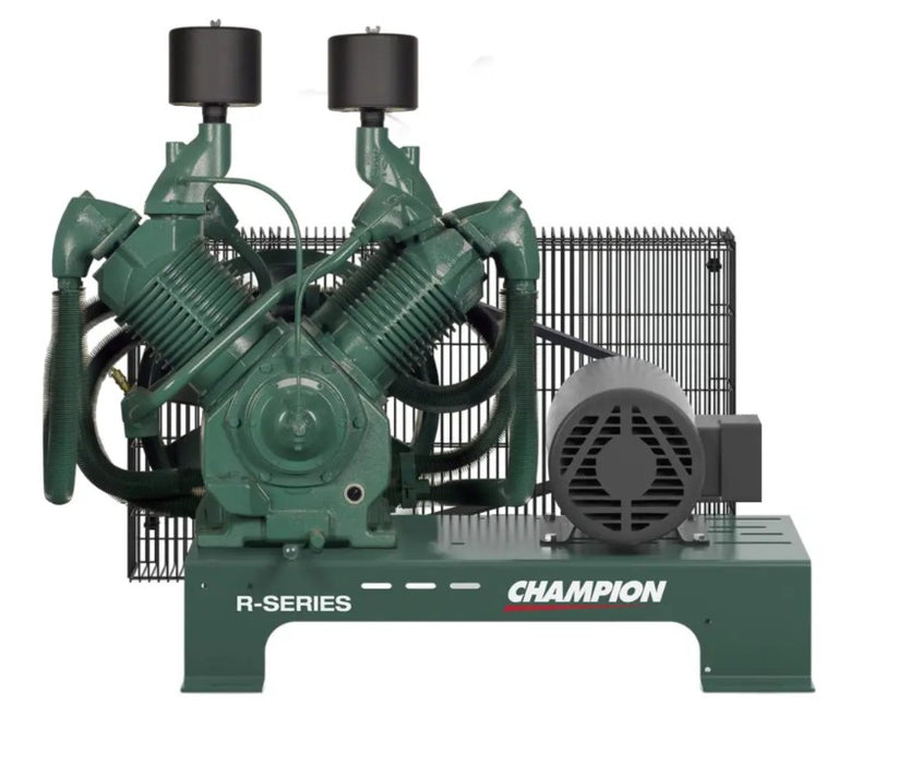 Champion BR25 – 25 HP R-70 Two-Stage Reciprocating Air Compressor | Base-Mounted