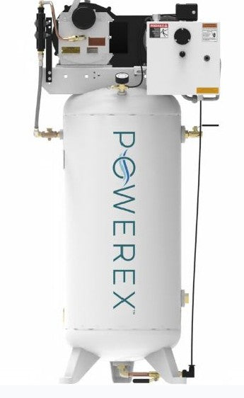 Powerex STSV0302 / STSV1302 – 3 HP Oil-Less Scroll Air Compressor with 60 Gallon Vertical Tank