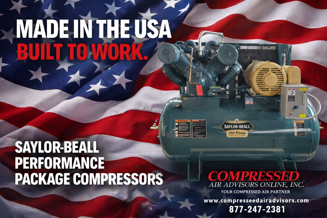 Saylor-Beall 1 HP Simplex Climate Control Reciprocating Air Compressor, 3.9 CFM