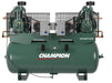 Champion HR5D-12 Duplex Reciprocating Air Compressor - 120-Gallon Tank Side View

