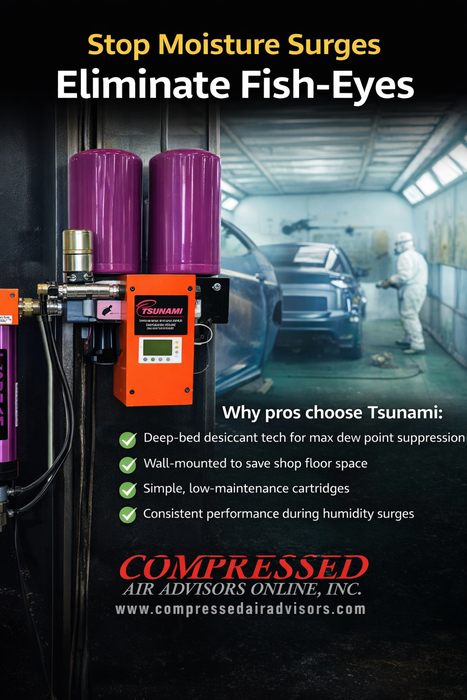 Tsunami Regenerative Dryer – 80 CFM – 20 HP System  Part Number: 21999-0720