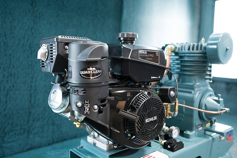 Saylor-Beall UL-753 14 HP Kohler Gas Powered Splash Lubricated Air Compressor,  18.8 CFM @ 175 PSI