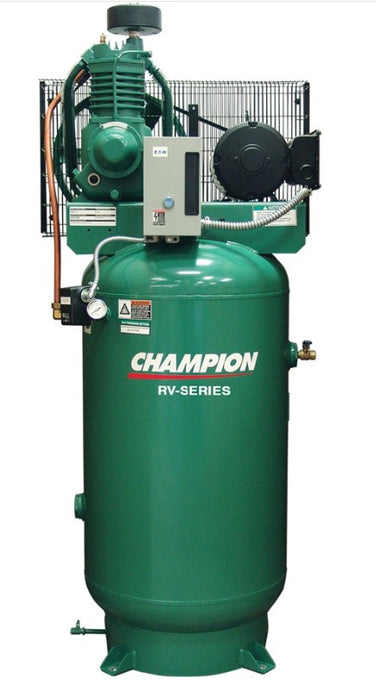 Champion VRV3F-6 - 3hp Two Stage Reciprocating Air Compressor, 60 Gallon Vertical Air Receiver, 8.2 CFM @ 175 PSI