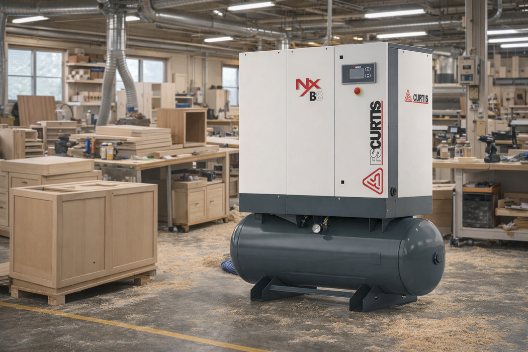 FS-Curtis NXB11 Ultrapack – 15 HP Rotary Screw Air Compressor with Integrated Dryer