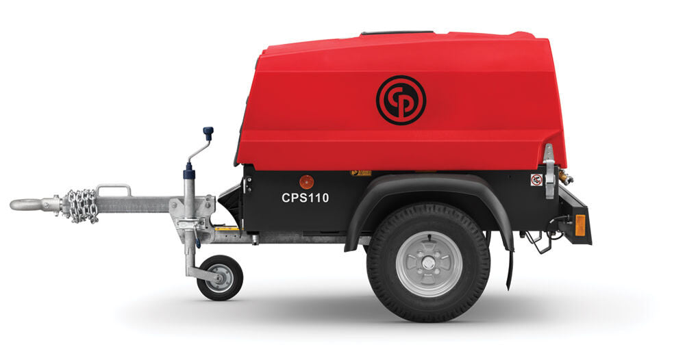 Chicago Pneumatic CPS 110 KD 8 T4F Diesel Portable Air Compressor, Kubota D90 25hp, 110 CFM, PN:  8162061086