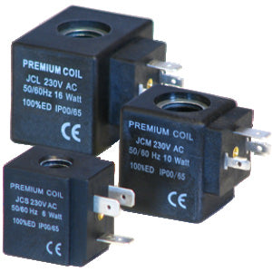 JORC JCM / JCL Replacement Coils for Timer Drains — manufacturer guide illustration