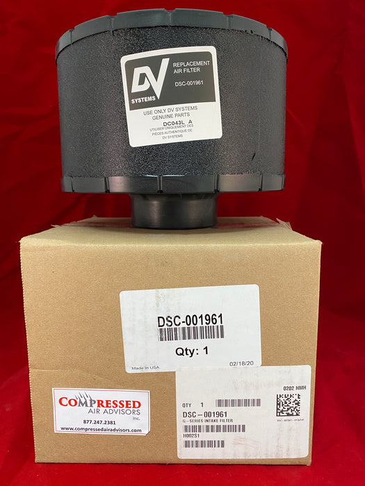 DV Systems - OEM G- Series Intake Filter, PN: DSC-001961