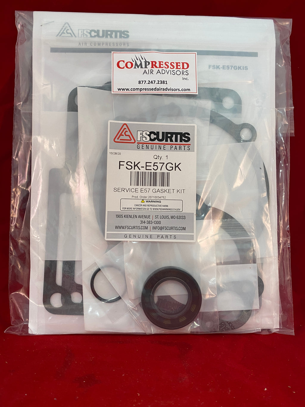 CURTIS CHALLENGE AIR E-57 , CF1290 , 2601694360 , FSK-E57GK GASKET SET
