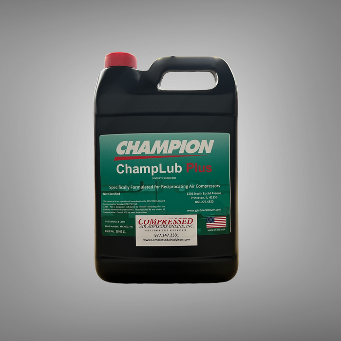 ChampLub Synthetic Plus - Synthetic Air Compressor Lubricant - 1 Gallon, PN: 28H511