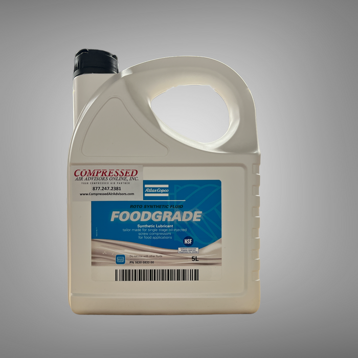 Atlas Copco -OEM Roto Synthetic Foodgrade, 1.32 Gallons (5L) PN: 1630083300