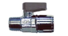 Champion / Infinity Quick-Lock Aluminum Piping -Ball valve,  3/8"M x 3/8"F NPT, PN: C86310-06-06