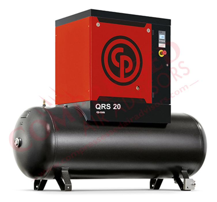 Chicago Pneumatic QRS Tank Mount Rotary Screw Air Compressor