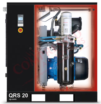 Chicago Pneumatic QRS Rotary Screw Air Compressor Cut Away View (Front)