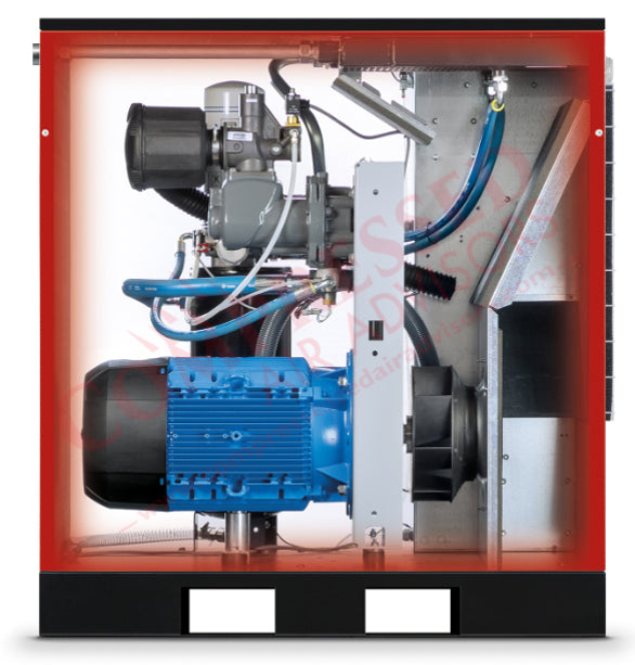 Chicago Pneumatic QRS Rotary Screw Air Compressor Cut Away View (Back)