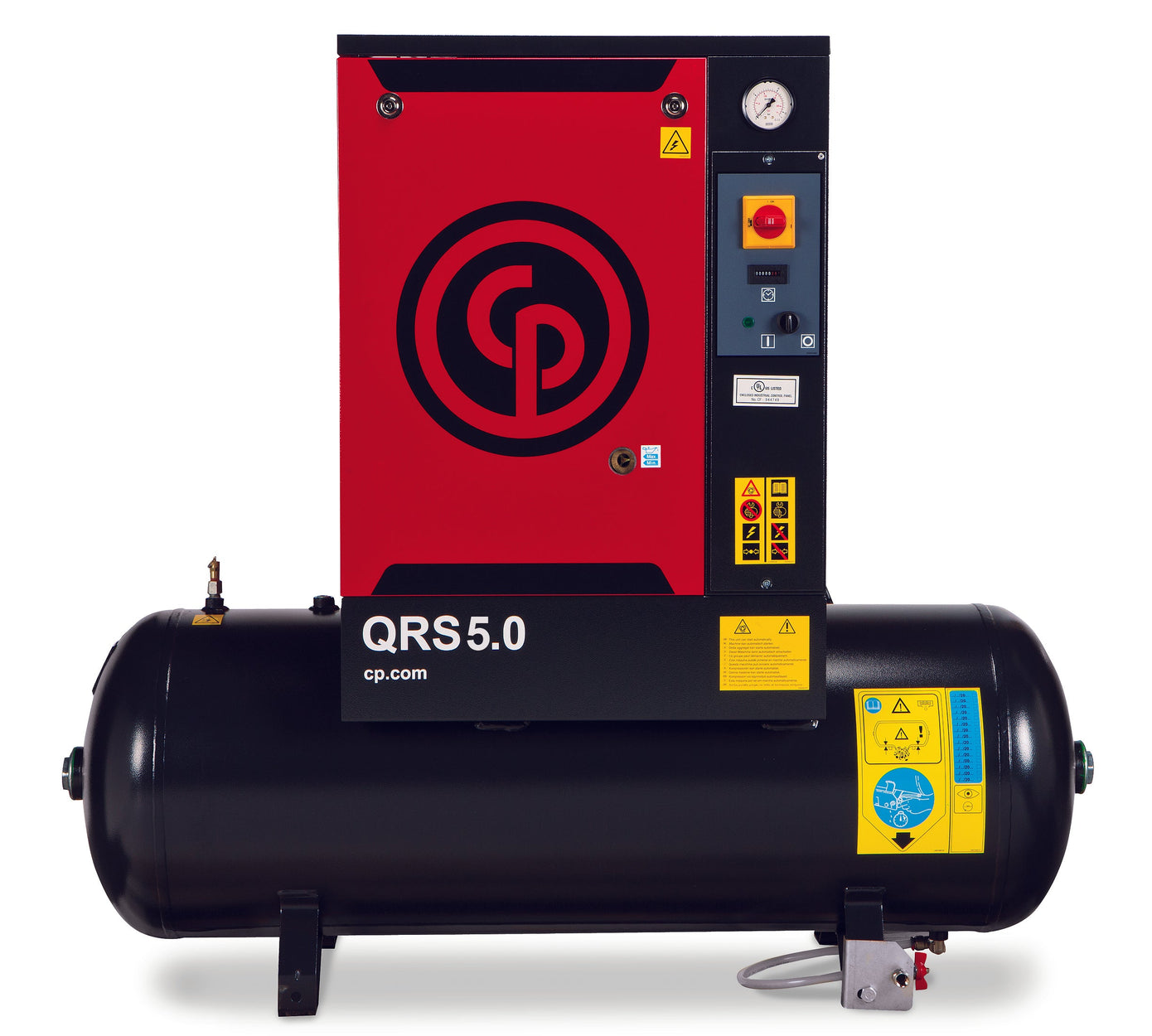 Chicago Pneumatic QRS 7.5 145 TM — 7.5 HP Rotary Screw, 60-Gal Tank, 26.1 ACFM @ 145 PSI, Tri-Voltage 3Ph