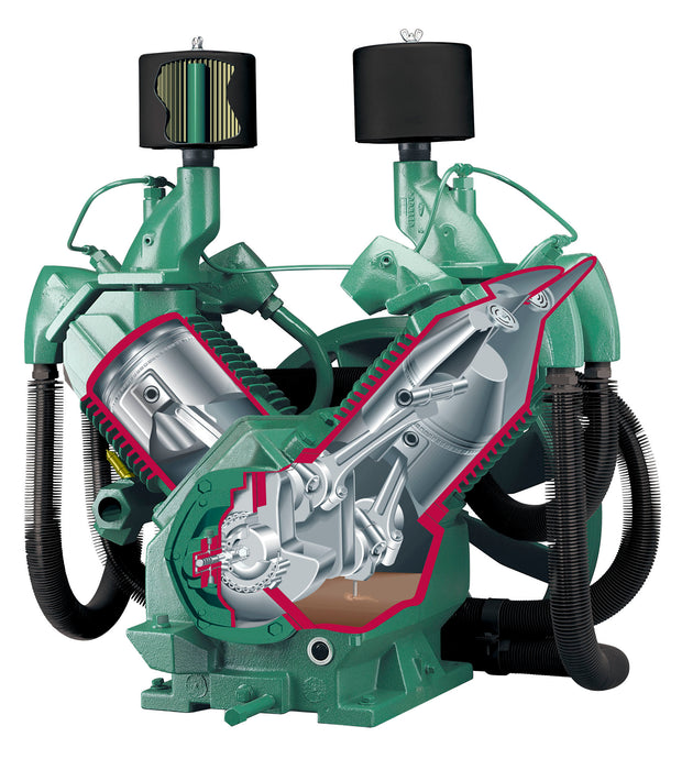 Champion R-30D Bare Replacement Air Compressor Pump, 7.5hp - 15hp, Splash Lubricated